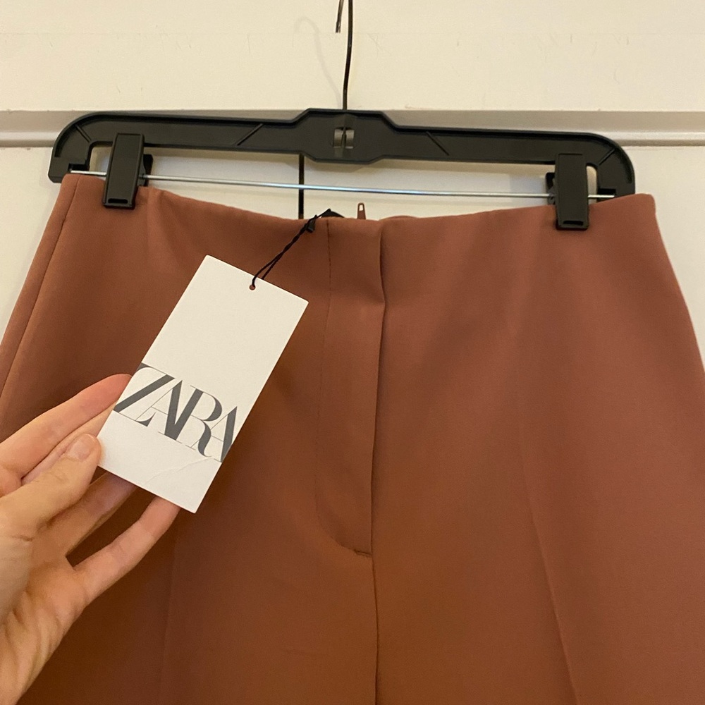 Zara Camel Blazer with Belt - Picture 7 of 8